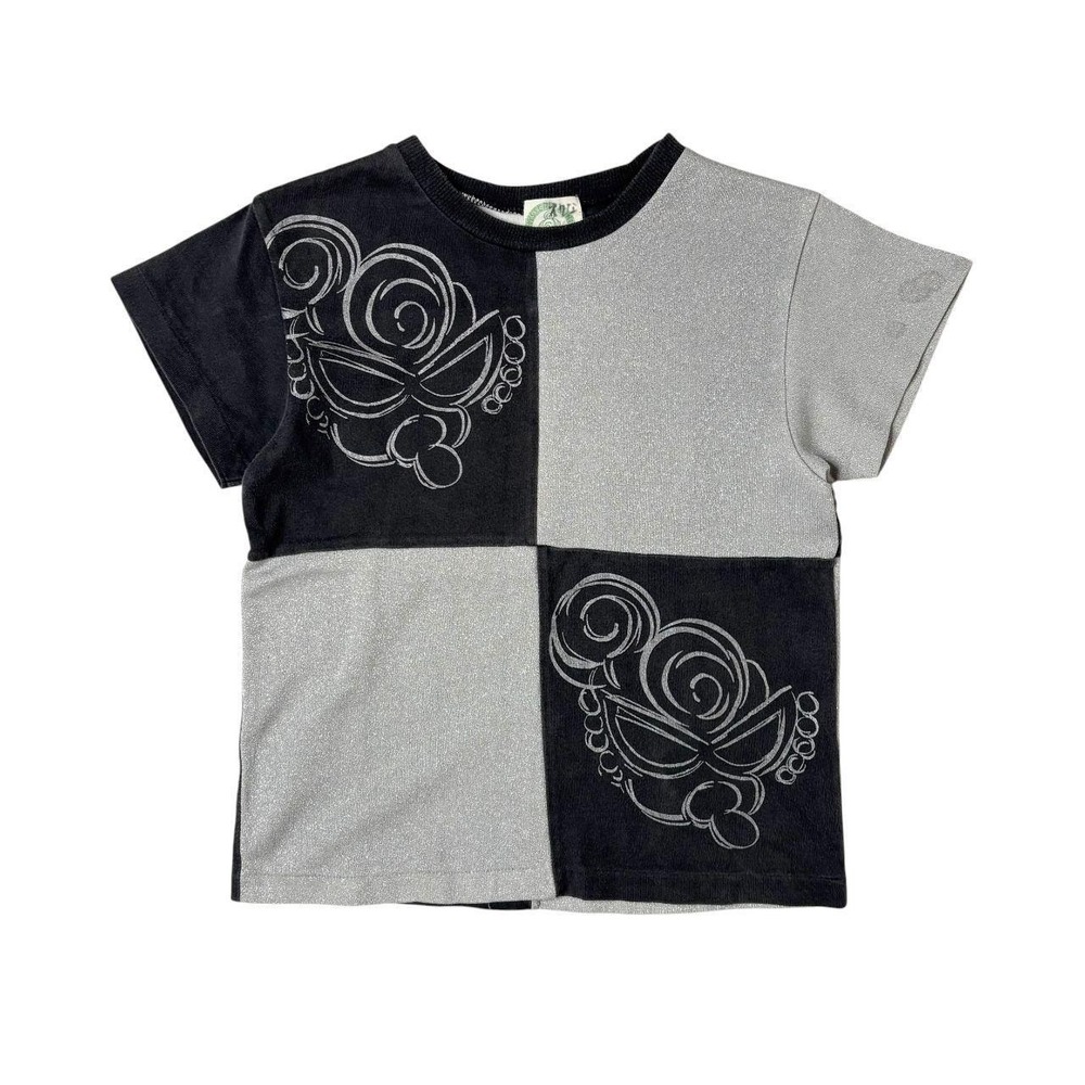 Hysteric Glamour color block graphic baby tee